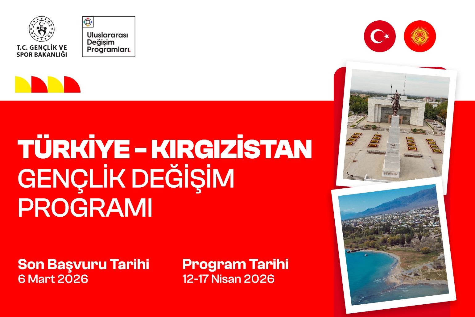 T&uuml;rkiye&ndash;Kırgızistan Gen&ccedil;lik Değişim Programı i&ccedil;in son başvuru 6 Mart
