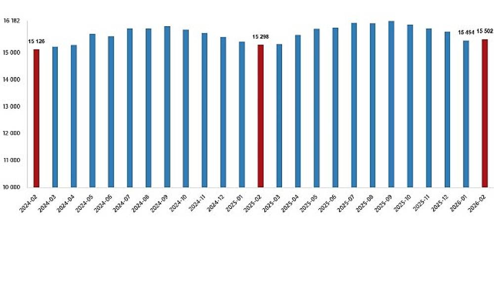 &Uuml;cretli &Ccedil;alışan İstatistikleri, Şubat 2026