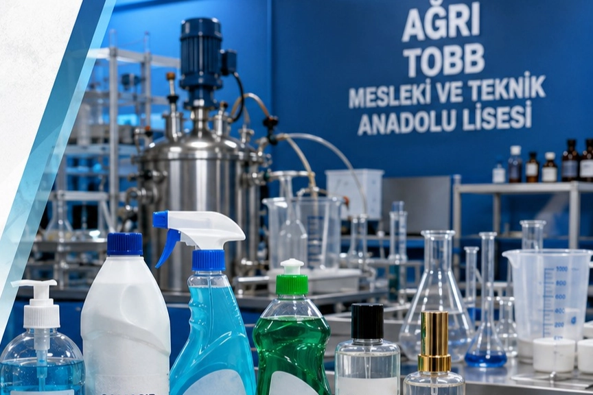 Ağrı TOBB MTAL'de &ouml;ğrenciler &uuml;reterek kazanıyor