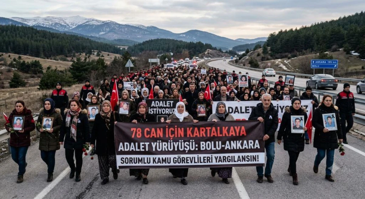 78 Can İ&ccedil;in 'Vicdan Y&uuml;r&uuml;y&uuml;ş&uuml;': Kartalkaya Mağduru Aileler Ankara&rsquo;ya Y&uuml;r&uuml;yor!