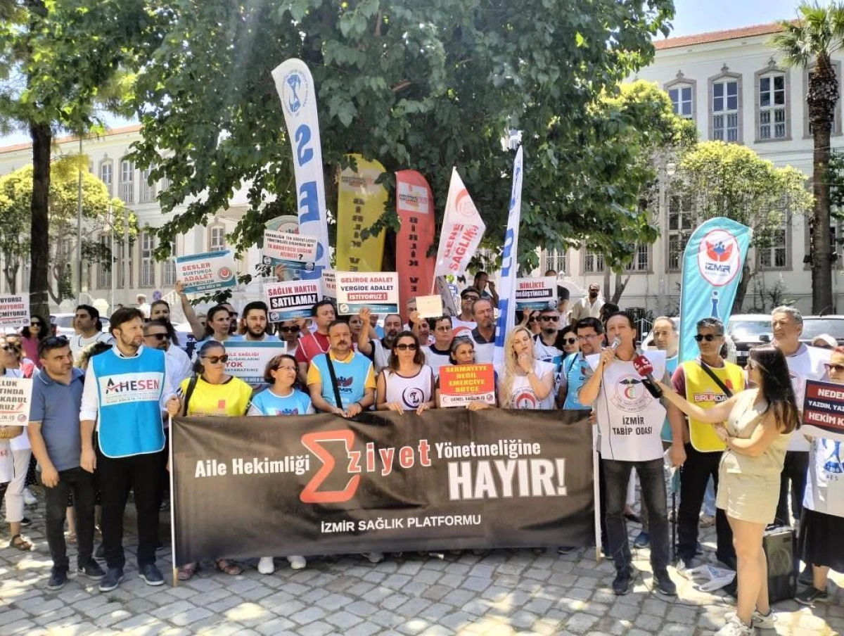 AİLE HEKİMLİĞİ ÇALIŞANLARINDAN İZMİR’DE TEPKİ: ZULÜM YÖNETMELİĞİNE SON VERİN!