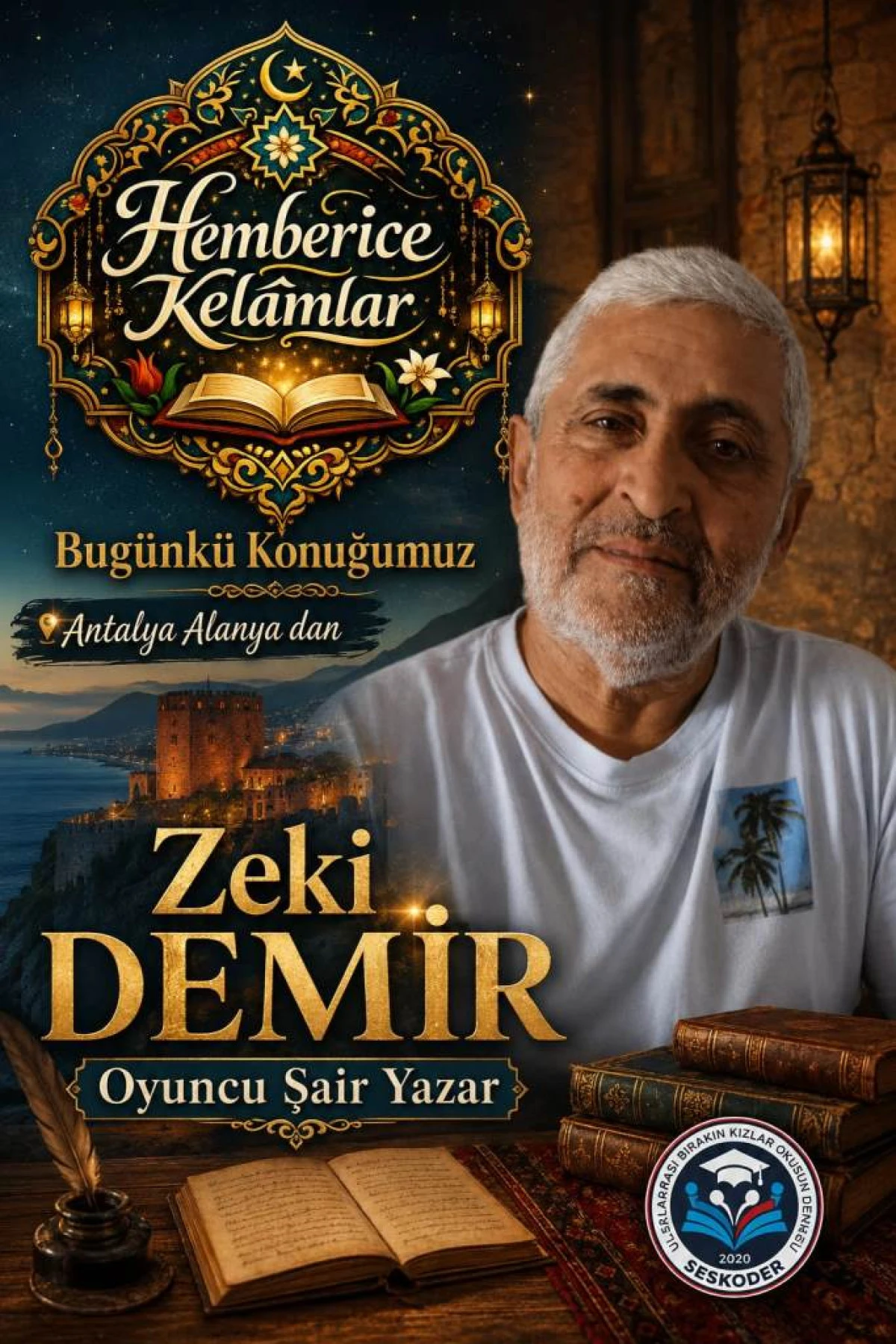 ALANYALI &Ccedil;OK Y&Ouml;NL&Uuml; SANAT&Ccedil;I ZEKİ DEMİR, "HEMBERİ&Ccedil;E KELAMLAR" K&Ouml;ŞESİNE KONUK OLDU!