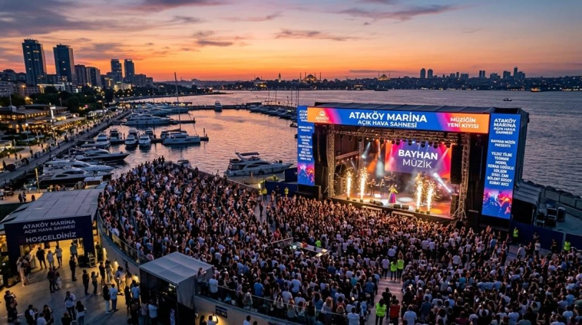 Atak&ouml;y Marina A&ccedil;ık Hava Sahnesi Sanatseverlerle Buluşuyor: M&uuml;ziğin Yeni Kıyısı A&ccedil;ılıyor!