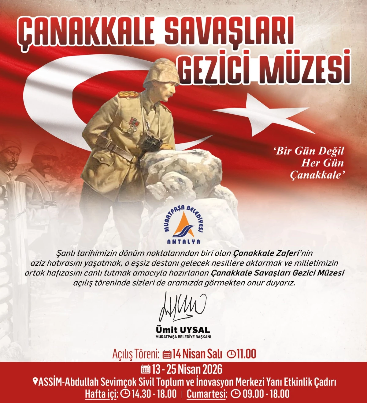 &Ccedil;anakkale Ruhu Antalya&rsquo;da: Gezici M&uuml;ze Kapılarını ASSİM&rsquo;de A&ccedil;ıyor!