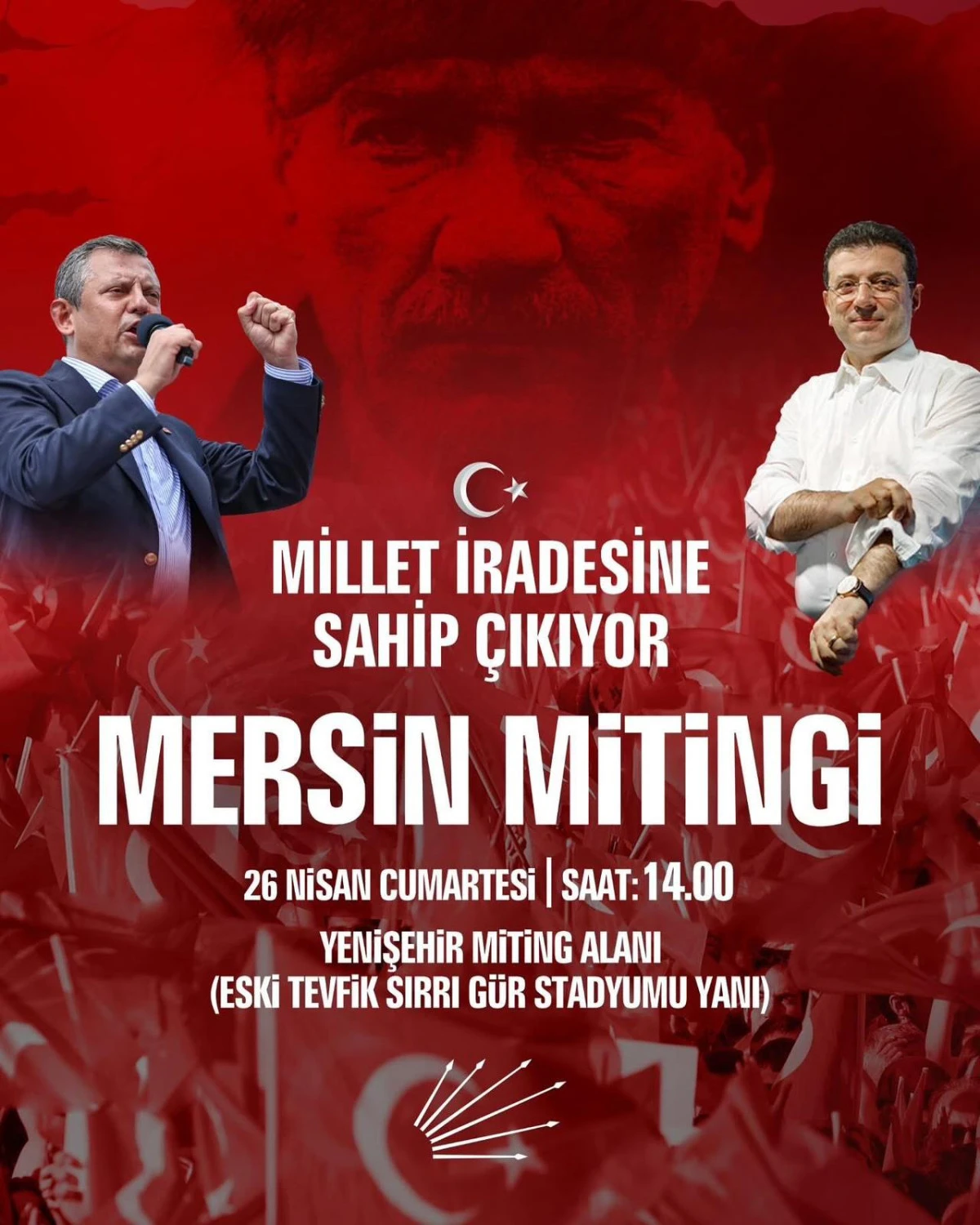 CHP MEZİTLİ İLÇE BAŞKANI AV. ULAŞ YILMAZ'DAN MİTİNG DAVETİ: “GENEL BAŞKANIMIZ ÖZGÜR ÖZEL İLE Birlikteyiz MERSİN’DEYİZ”