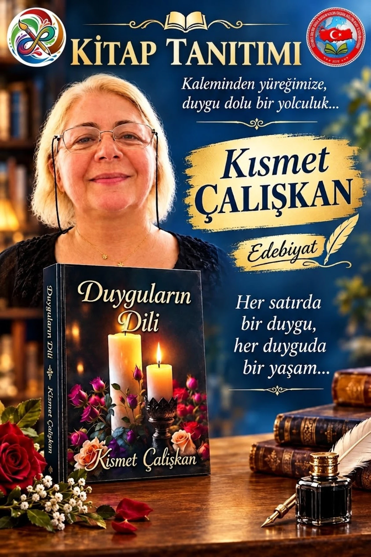 DENİZLİ KİTAP FUARI&rsquo;NDA YENİ BİR ŞAİR: KISMET &Ccedil;ALIŞKAN DUYGULARI SEL OLUP AKITMAYA GELİYOR!