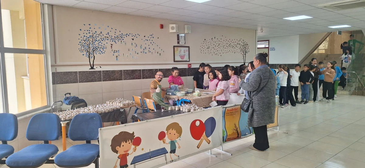 Finike Emin Akın İlkokulu'nda Gezici Çömlek Atölyesi Etkinliği- Videolu haber.