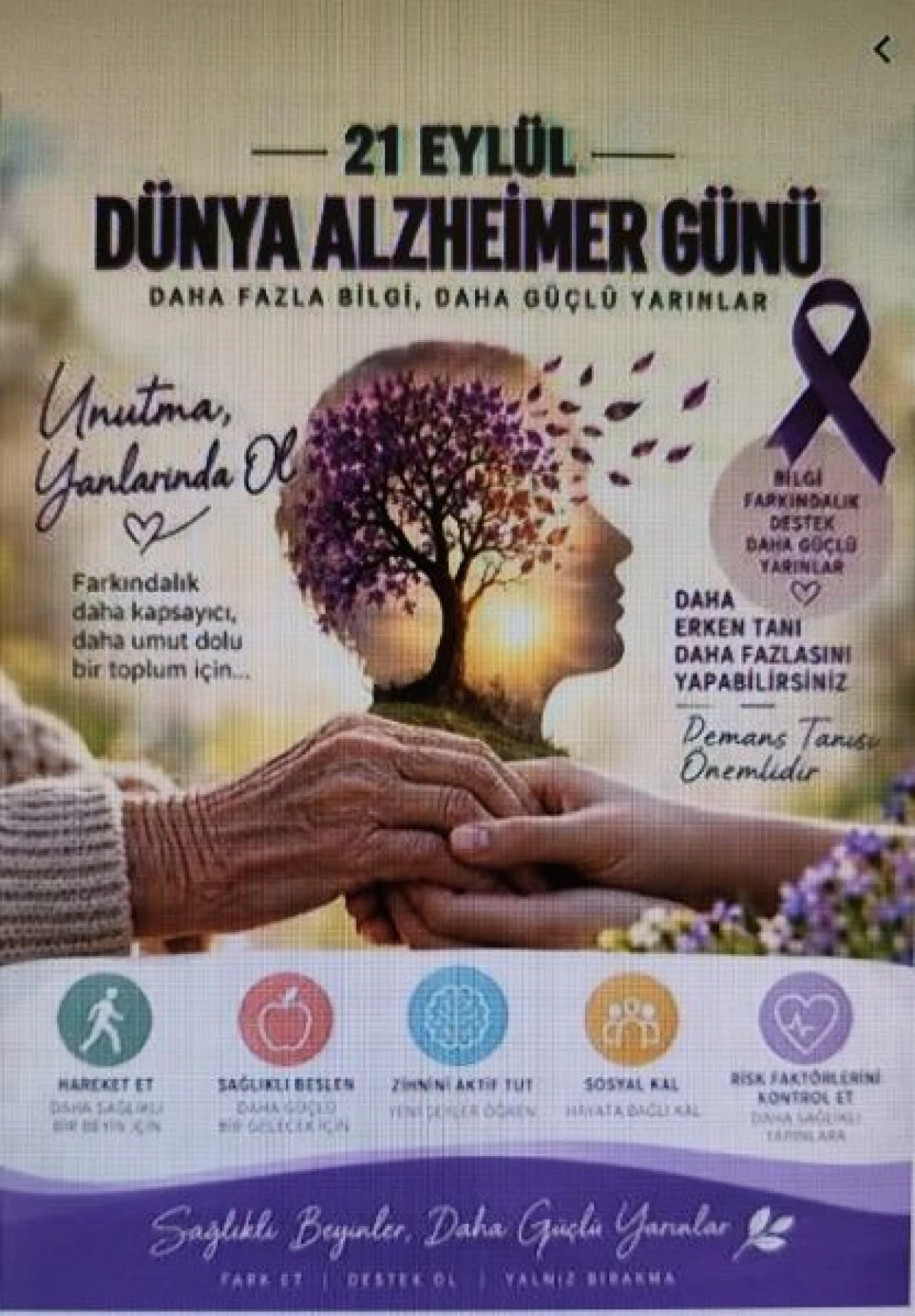 Finike İl&ccedil;e Sağlık M&uuml;d&uuml;rl&uuml;ğ&uuml;&rsquo;nden 21 Eyl&uuml;l Uyarısı: &ldquo;Alzheimer Bir Yaşlılık Kaderi Değil, &Ouml;nlemek M&uuml;mk&uuml;n!&rdquo;