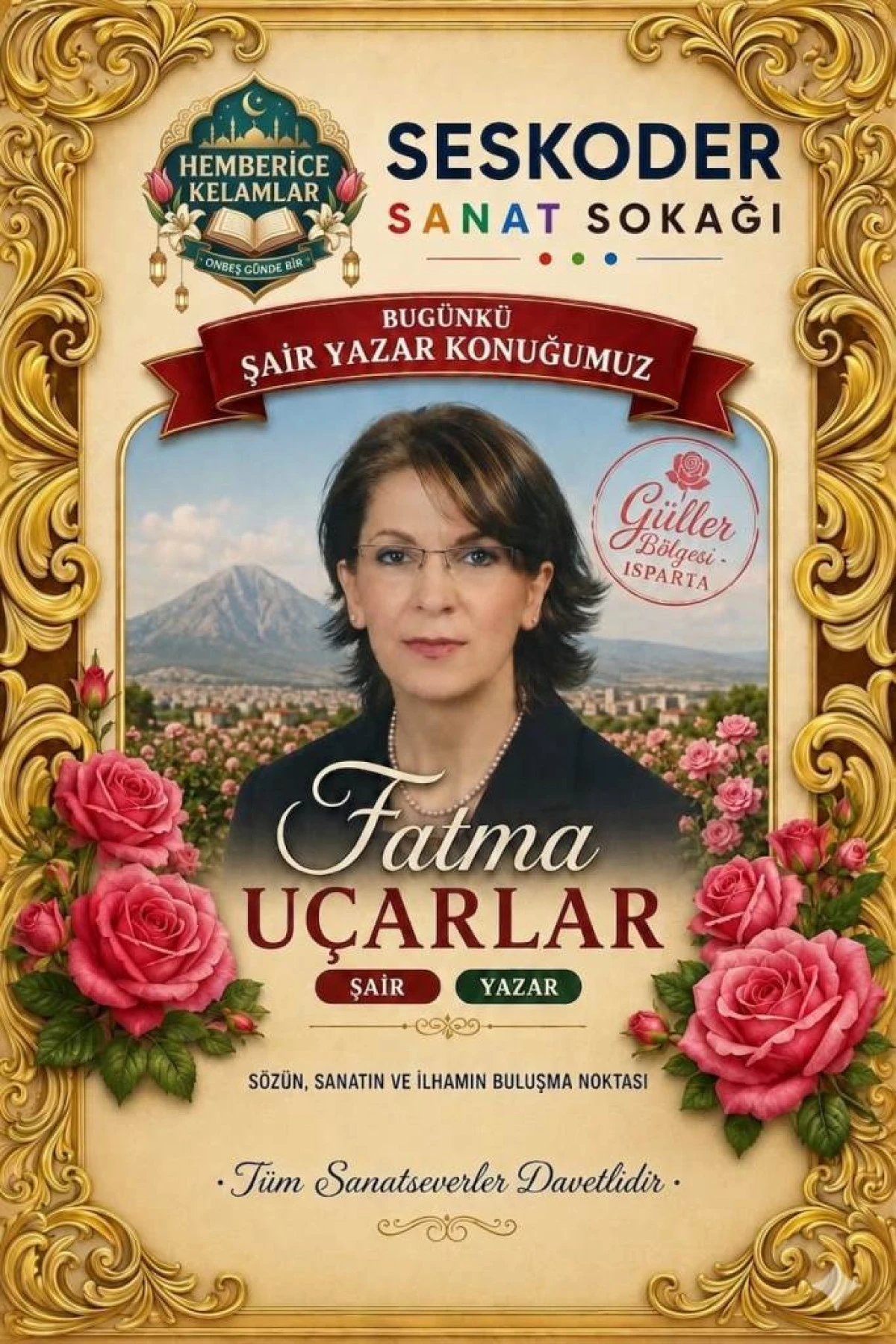Ispartalı Yazar Fatma U&ccedil;arlar: &ldquo;Edebiyat Edep K&ouml;k&uuml;nden Ayrılmamalı&rdquo;