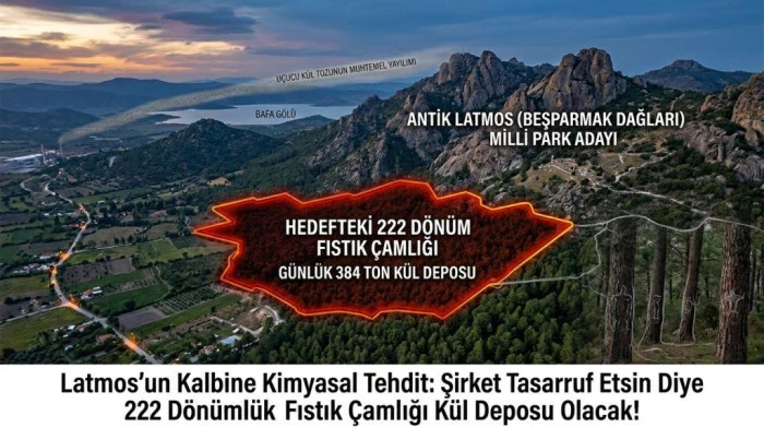 Latmos&rsquo;un Kalbine Kimyasal Tehdit: Şirket Tasarruf Etsin Diye 222 D&ouml;n&uuml;ml&uuml;k Fıstık &Ccedil;amlığı K&uuml;l Deposu Olacak!
