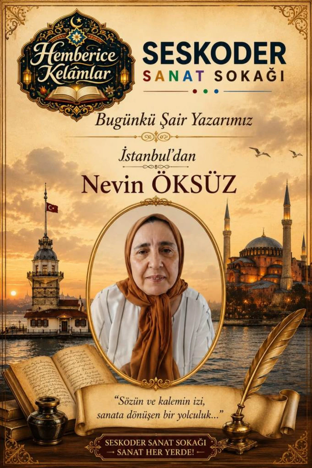 Şiiri Hayatının Aynası Yapan Bir Kalem: Nevin &Ouml;ks&uuml;z ile Duygu Dolu S&ouml;yleşi