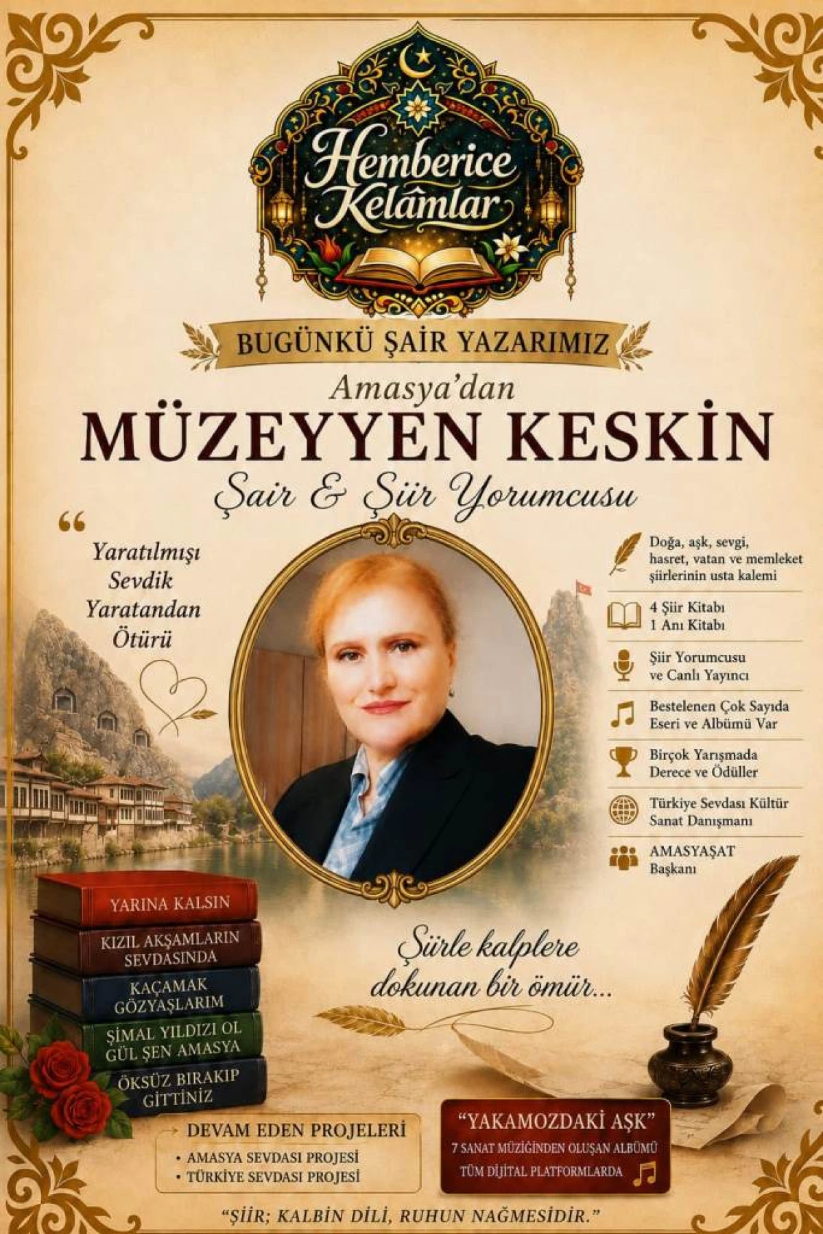 Şiirin Sessiz Yolcusu M&uuml;zeyyen Keskin: &ldquo;Şiir Toplumun Mayasıdır&rdquo;