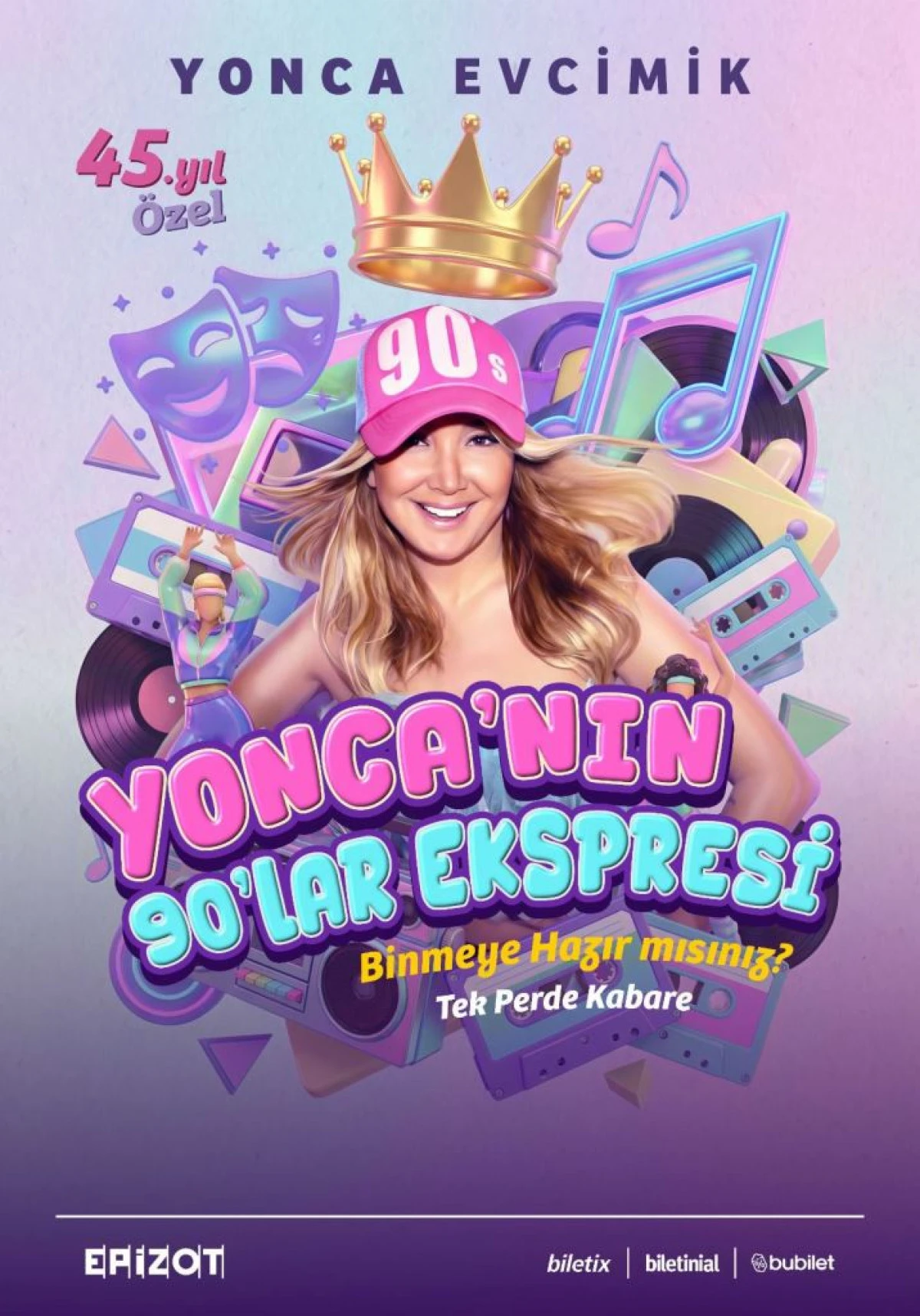 Yonca Evcimik&rsquo;in &ldquo;90&rsquo;lar Ekspresi&rdquo; Yolculuğa &Ccedil;ıkıyor