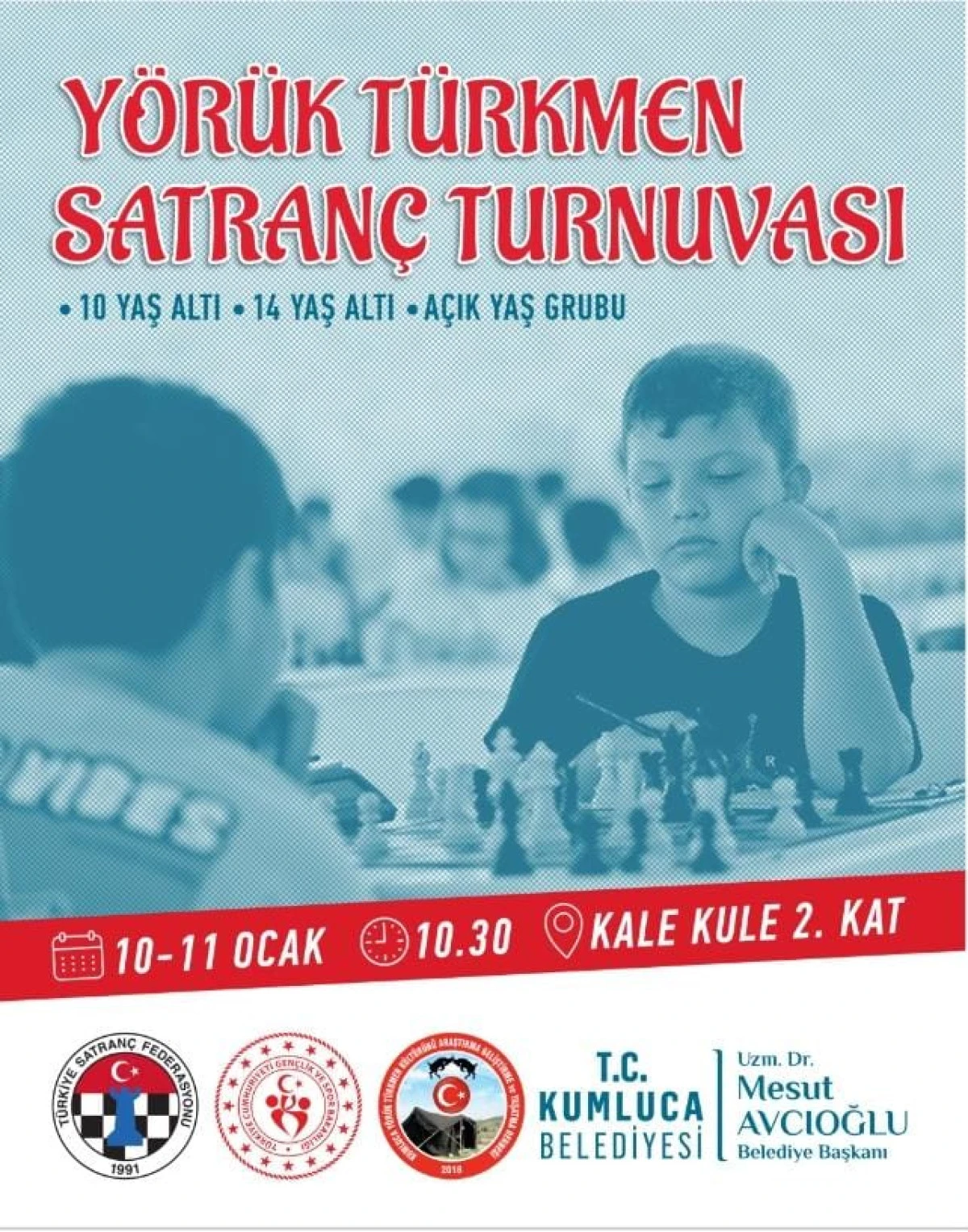 Y&ouml;r&uuml;k T&uuml;rkmen Satran&ccedil; Turnuvası Kumluca&rsquo;da Coşkuyla Başladı